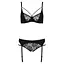 Комплект белья Passion PAULINE Set black: стрэпы: лиф L/XL - миниатюра 5