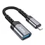 Перехідник Hoco UA24 Lightning male to USB female 2.0 Metal gray - миниатюра 1