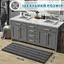 Роскошный шениловый коврик для ванной комнаты Aquarius 50х120 см. Графит - Ультрамягкий, поглощающий - миниатюра 2