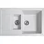 Гранітна кухонна мийка Romzha Jorum 78D Biela (101) з 1.5 чашами - мініатюра 1