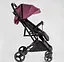 Прогулянкова дитяча коляска Joy Comfort L-30201 (фіолетова) зі сталевою рамою, футкавером та підсклянником - мініатюра 5