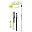 Кабель Baseus Cafule Lightning Special Edition 2.4A (1m) gray (CALKLF-GG1) - мініатюра 3