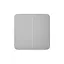 Розумний вимикач Ajax SoloButton 2-gang димний - миниатюра 1