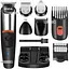 Універсальний чоловічий мультитриммер для бороди вусів, носа і тіла Rozia HQ-5900 6 в 1 машинка для стрижки - мініатюра 1