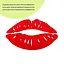 Дзеркальний декор Wall Sticker SW-00002500 декор акриловий самоклеючий Губи 2 шт. червоний - мініатюра 2
