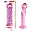 Скляний фалоімітатор LoveToy Glass Romance 19 см рожевий - мініатюра 1