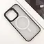Чохол TPU+PC Blueo Skin Friendly Frosted with MagSafe для Apple iPhone 14 Pro Max 6.7 Чорний - мініатюра 4