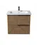 Тумба Мойдодир Cubic 70-A з умивальником ID-70 дуб обпалений - мініатюра 4