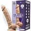Фалоімітатор з вібрацією SilexD Vetus Vibro Flesh (MODEL 1 size 8in) + LRS, двошаровий, діаметр 4, - мініатюра 1