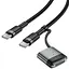 Дата кабель Acefast C22-05 2in1 Type-C to Type-C 240W/MAG3 140W (1.2m) Black - мініатюра 1