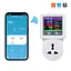 Умная розетка с реле контроля напряжения, тока, мощности с Wi-Fi (Tuya) TOMZN TOVPD1-SKW Universal+EU 16A, мониторинг энергопотребления (51-00125) - миниатюра 4