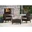 Комплект садових меблів Allibert Keter Salemo balcony set коричневий - мініатюра 3