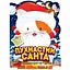 Дитяча розмальовка з наліпками "Пухнастий Санта" РМ-91-01, 50 наліпок - мініатюра 1