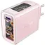Мережевий зарядний пристрій Acefast A45 USB/2 Type-C QC PD PD65W GaN рожевий - мініатюра 1