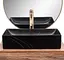 Умивальник Rea Inga накладний black marble mat REA-U8006, Чорний матовий - мініатюра 6