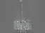 Грационная подвесная хрустальная люстра "Глициния", 6 ламп, хром - миниатюра 2