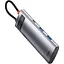 USB-Хаб Baseus USB-Hub Metal Gleam Series 7-in-1 Multifunctional Type-C HUB Docking Station Gray（Type-C to H (WKWG020113) - мініатюра 4