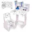 Детская парта N 2071-10-7 белая, со стульчиком - миниатюра 1