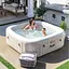 Басейн-джакузі надувний Intex з гідромасажем на 795 л бежевий (28446) - мініатюра 10