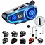 Наушник для мотоциклетного шлема A30, беспроводная 5.3 Bluetooth, водонепроницаемая IPX7, шумоподавление, FM-радио, аккумулятор 32H - миниатюра 1