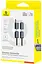 Кабель Baseus Versatile Two-for-Two Fast Charging Cable U+C to C+L 60W 2 м Cosmic Черный - миниатюра 2