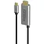 Кабель Promate HDMI-USB Type C V 2.0 1.8 м (hdmi-pd100.grey) - мініатюра 1