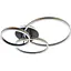 Люстра стельова Brille світлодіодна 87W WW BK+GD (WBL-54C/4) - мініатюра 1