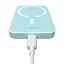 Магнитный портативный павербанк с беспроводной зарядкой Baseus Magnetic 20 W 6000 mAh для iPhone синий - миниатюра 2