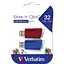 USB флеш накопичувач Verbatim 2x32GB Store 'n' Click Red/Blue USB 3.2 (49308) - мініатюра 10