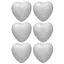 Набор пенопластовых заготовок "Сердца" Santi 743120 в наборе 6 шт 5 см - миниатюра 1