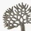 Декор алюминиевый MBM HOME Дерево на подставке серебряный100х50х135 мм (DH-ST-39 S SILVER) - миниатюра 4