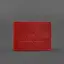 Универсальная кожаная обложка для удостоверения красная - миниатюра 5