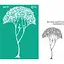 Трафарет многоразовый самоклеящийся №17 Дерево 2 А4 21×29,7см Rosa Talent - миниатюра 1