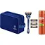 Подарунковий набір Gillette Fusion 5 UEFA Champions League Special Edition: станок для гоління чоловічий Proglide Flexball з 4 змінними картриджами + гель для гоління для чутливої шкіри 200 мл + Косметичка - мініатюра 1