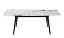Стол Prestol Люкс белый глянец 1400/2000х900х760 черные ноги - миниатюра 3