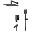 Душевая система скрытого монтажа Koer KB-66007-05 KR3465, Черный матовый - миниатюра 1