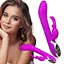 Вібратор-кролик Pretty Love Hot Bunny 24 см фіолетовий - мініатюра 10