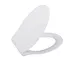 Сидение для унитаза EUR TS-9874 дюропластовое, Soft Close, металл.крепл. - миниатюра 3
