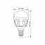 LED лампа VIDEX PREMIUM G45 7W E14 3000K - мініатюра 3