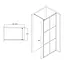 Душевая стенка Volle Malla Negra Walk-In 120x200 18-08-120black set, прозрачный - миниатюра 2