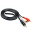 Кабель 2E mini jack 3.5 папа 2 x Rca папа 1.5 м - миниатюра 2