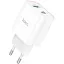 Мережевий зарядний пристрій Hoco C80A Plus Rapido PD20W+QC3. 0 charger білий - мініатюра 1