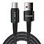 Кабель для швидкого заряджання 6 А ESSAGER Sunset Type-C 6A 66 W 1 метр чорний (EXCT-CG01) - мініатюра 1