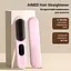 Беспроводная щетка выравниватель для волос AIMED Hair Straightener Brush Wireless розовая - миниатюра 5