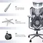 Кресло геймерское Sihoo Xallking X5C Mesh Grey (X5FC-N101) - миниатюра 14