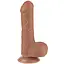 Фалоімітатор LoveToy Sliding-Skin Dual Layer Dong 7" 18.3 см коричневий - мініатюра 9