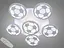 Современная LED люстра футбольный мяч, 105W, белая - миниатюра 1