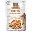 Корм влажный для котят Brit Care Cat Fillets in Gravy with Savory Salmon филе в соусе с лососем пауч 85 г - миниатюра 1