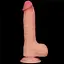 Фалоімітатор Sliding-Skin Dual Layer Dong 8'' 20 см тілесний - мініатюра 7