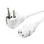 Кабель живлення Cablexpert 3 x 0.75 мм CEE 7/7 IEC C13 євровилка 1.8 м білий (PC-186W-VDE) - мініатюра 2